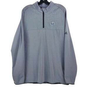 WASHINGTON WIZARDS Jacket Adult Large Gray Pullover 1/4 Zip ADIDAS Athleisure